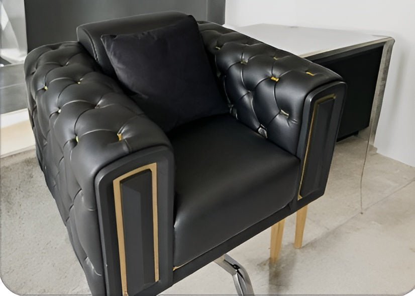Chesterfield‑tyylinen ylellinen aito nahkainen olohuonesarja – Nordic Big Design, puinen klassinen arabialainen tyyli