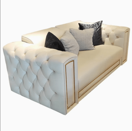 Chesterfield‑tyylinen ylellinen aito nahkainen olohuonesarja – Nordic Big Design, puinen klassinen arabialainen tyyli