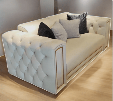 Chesterfield‑tyylinen ylellinen aito nahkainen olohuonesarja – Nordic Big Design, puinen klassinen arabialainen tyyli